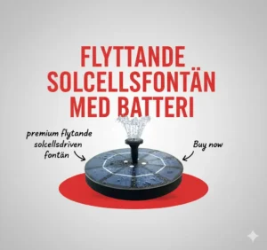 Flytande Solcellsfontän Med Batteri