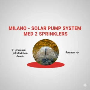 Milano - solarpumpsystem med 2 sprinklers