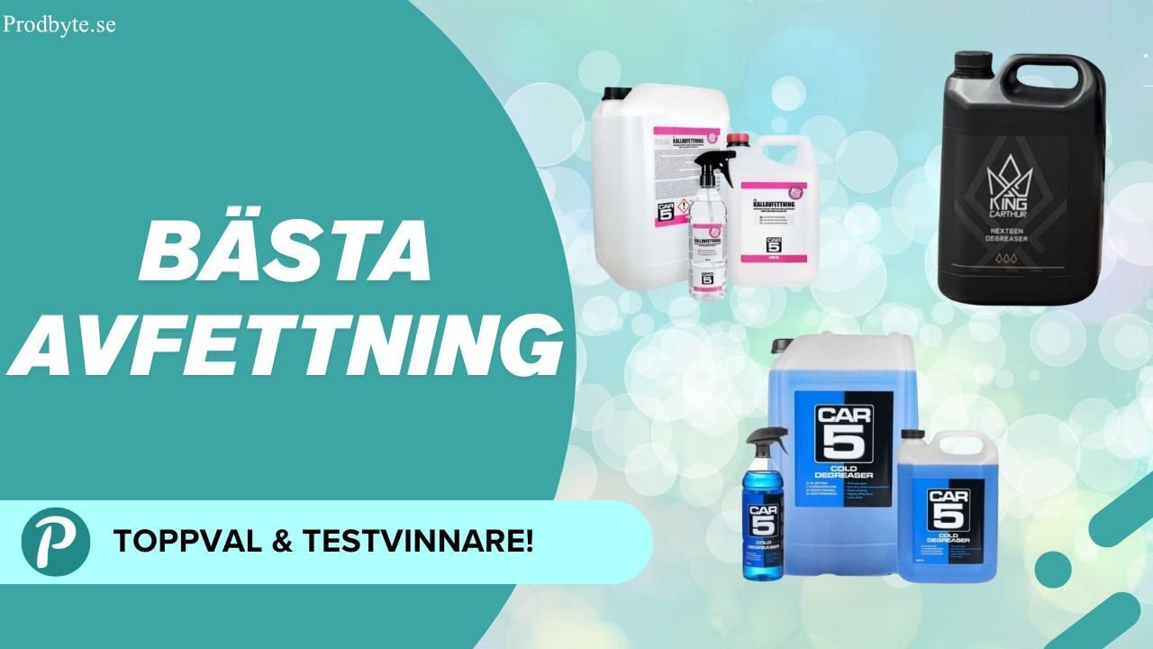 Bästa Avfettning – Så Får Du Bilen att Stråla!