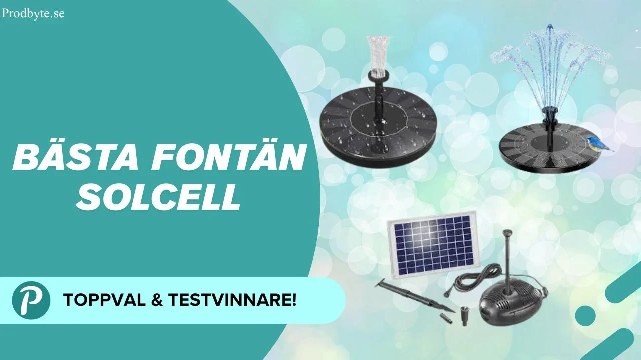 Bästa Fontän Solcell 2025 – Kraftfull Skönhet för Trädgården